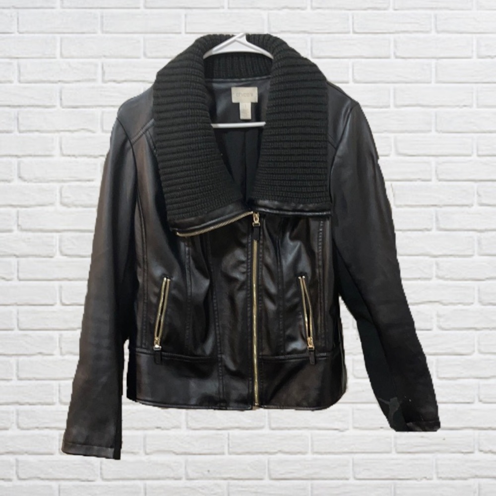 Chico’s Leather Jacket